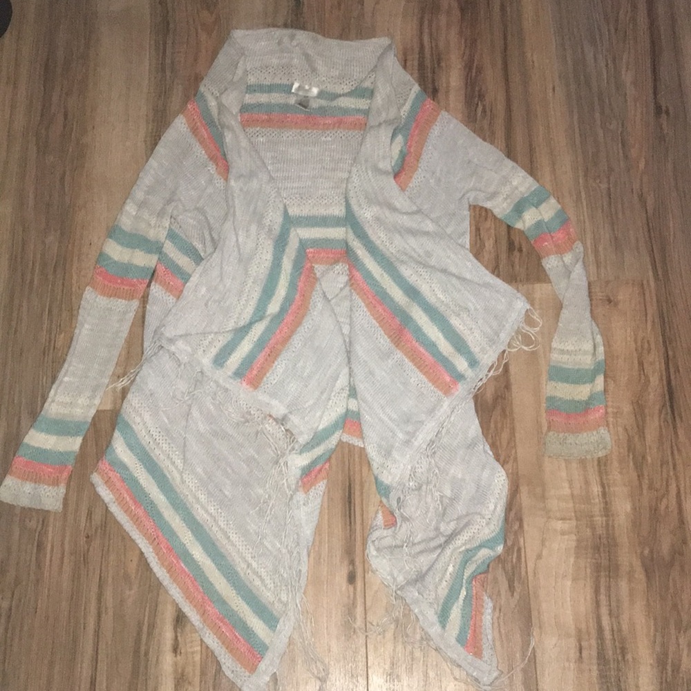 Trillium Lightweight Knit Striped Cardigan